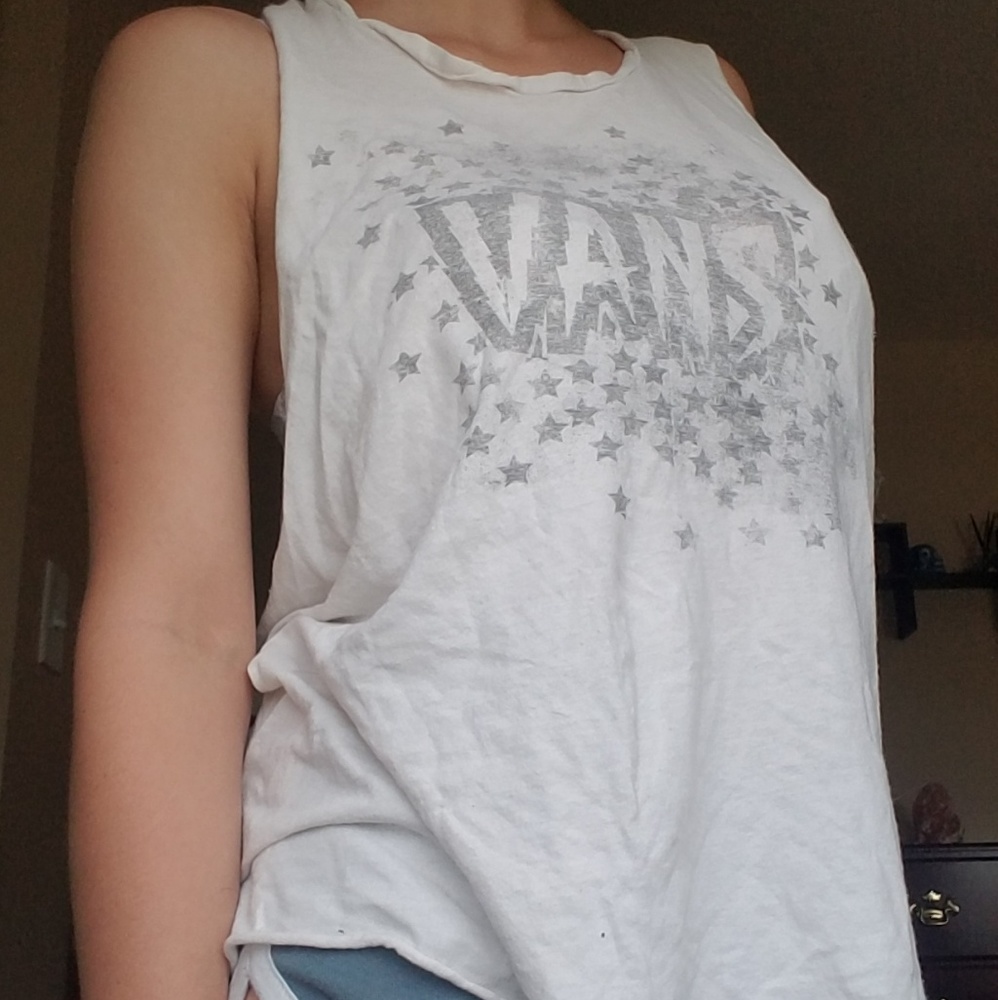 White Vans tank top